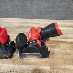 HOUSTON LOCATION - AS - IS Milwaukee FUEL 12V Lithium-Ion Brushless Cordless 3 in. Cut Off Saw W/ BATTERY & CHARGER