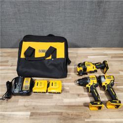 HOUSTON LOCATION - AS-IS DEWALT ATOMIC 20-Volt Lithium-Ion Cordless Brushless (3-Tool) Combo Kit