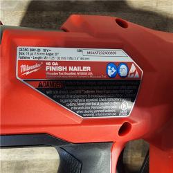 HOUSTON LOCATION - AS-IS Milwaukee 2841-20 18V Cordless Gen II 16 Gauge Angled Finish Nailer (Tool Only)