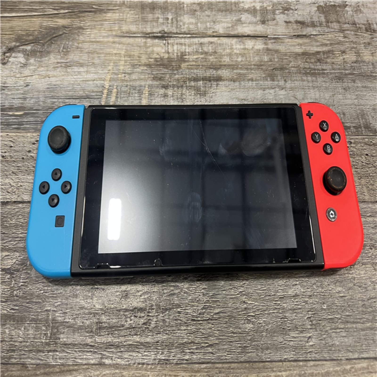 AS-IS Nintendo Switch with Neon Blue and Neon Red Joy-Con