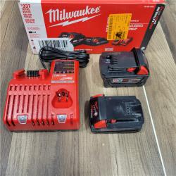 AS-IS  Milwaukee M18 18-Volt Lithium-Ion Starter Kit with One 5.0 Ah and One 2.0 Ah Battery and Charger