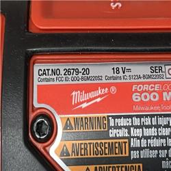 AS-IS Milwaukee 18V Lithium-Ion Cordless FORCE LOGIC 600 MCM Crimper with #8-600 MCM Cu Dies