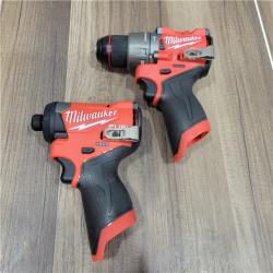 AS-IS MILWAUKEE M12 Fuel Combo Rotomartillo 1/2 Y Llave De Impacto1/4 Nueva Generacion