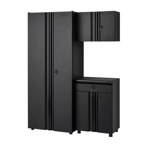 DALLAS LOCATION- Husky 3-Piece Regular Duty Welded Steel Garage Storage System in Black