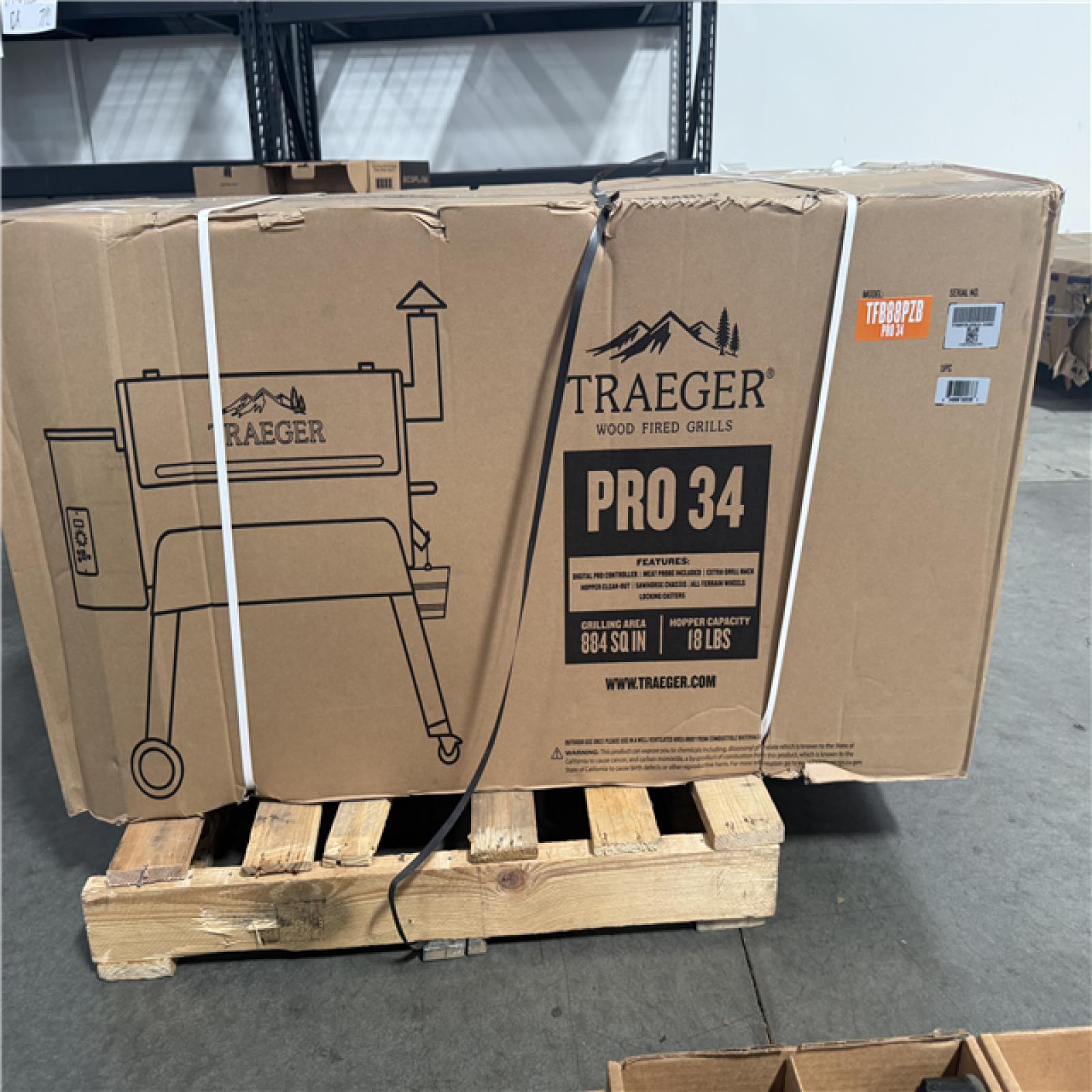 CALIFORNIA AS-IS TRAEGER PRO 34 HOME IMPROVEMENT PALLET