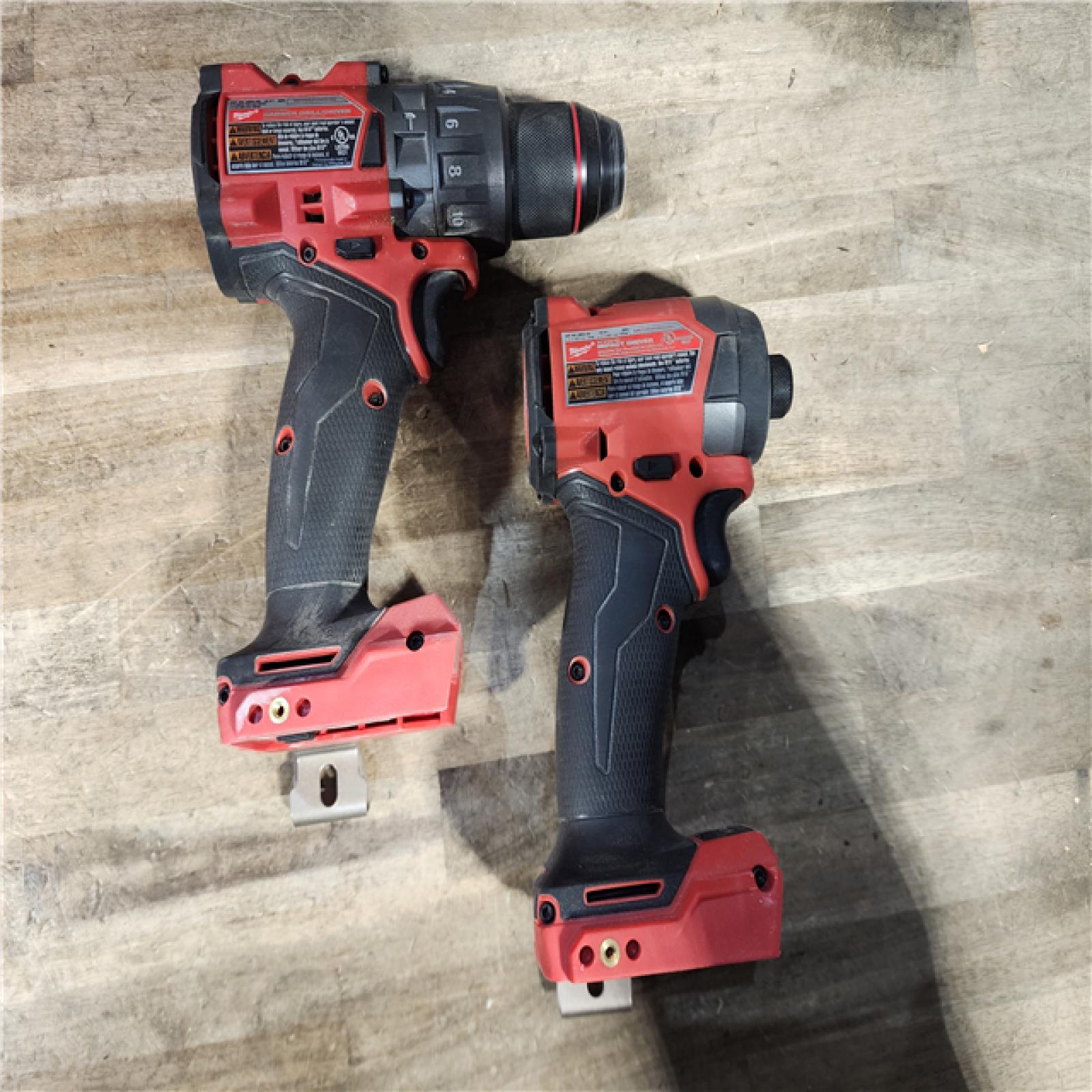 HOUSTON LOCATION - AS-IS Milwaukee FUEL 18V Lithium-Ion Brushless Cordless Hammer Drill and Impact Driver Combo Kit