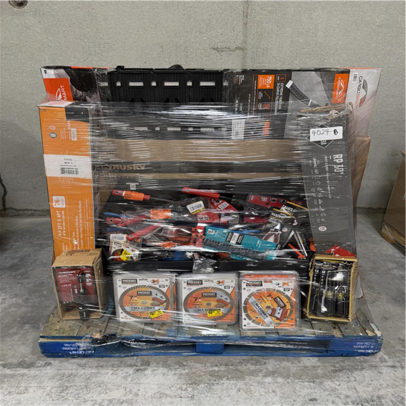 Atlanta Location AS-IS Tools Partial Truckload (4 Pallets) 4024-B