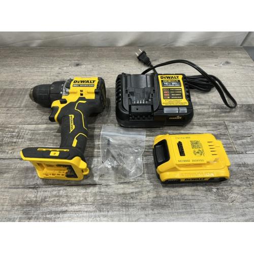 AS-IS DEWALT Atomic 20V Lithium-Ion Cordless Compact 1/2 in. Drill/Driver Kit