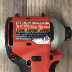 AS-IS Milwaukee 18V Lithium-Ion Compact Brushless Cordless 1/4 in. Impact Driver (Tool-Only)