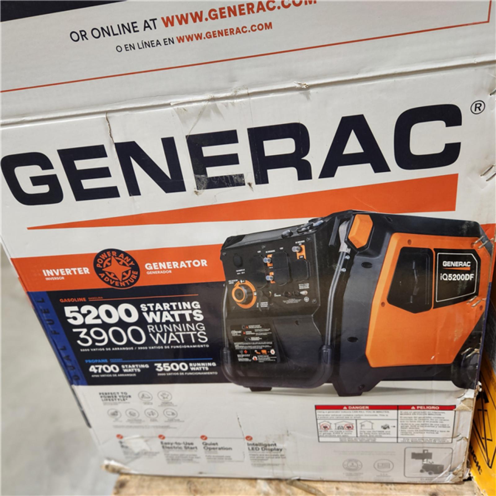 Dallas Location - As-Is Generac 3900W/5200W Generator