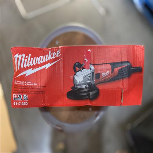 LIKE NEW! - Milwaukee 13 Amp 5 in. Small Angle Grinder with Dial Speed