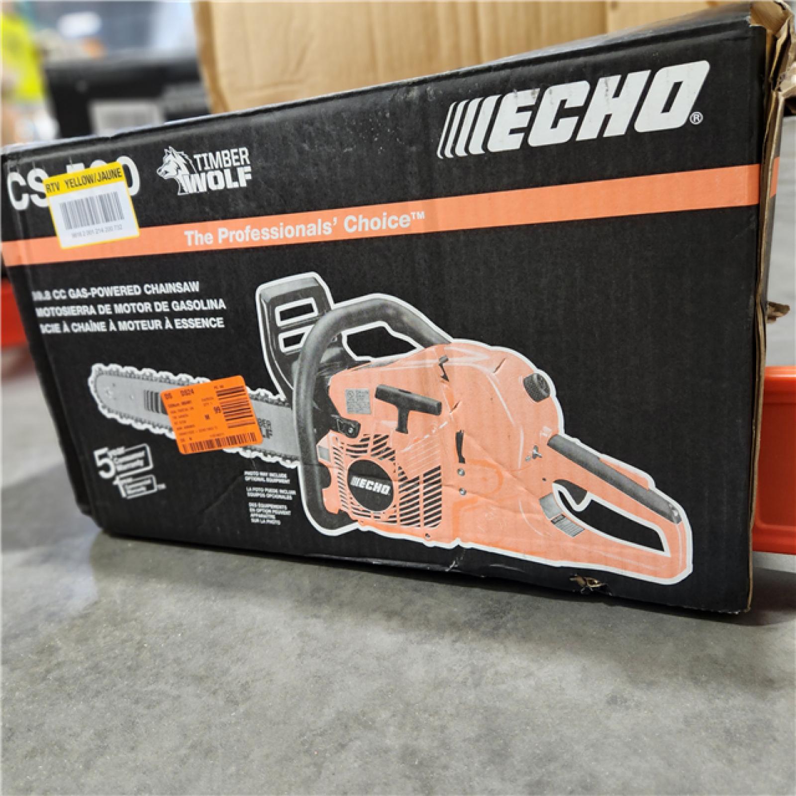 As-Is-  ECHO 59.8cc Gas-Powered Chain Saw CS-590