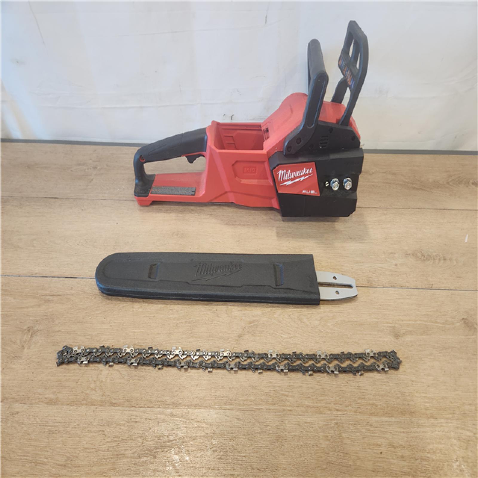AS-IS- Milwaukee FUEL 16 in. 18V Lithium-Ion Brushless Battery Chainsaw (Tool-Only)