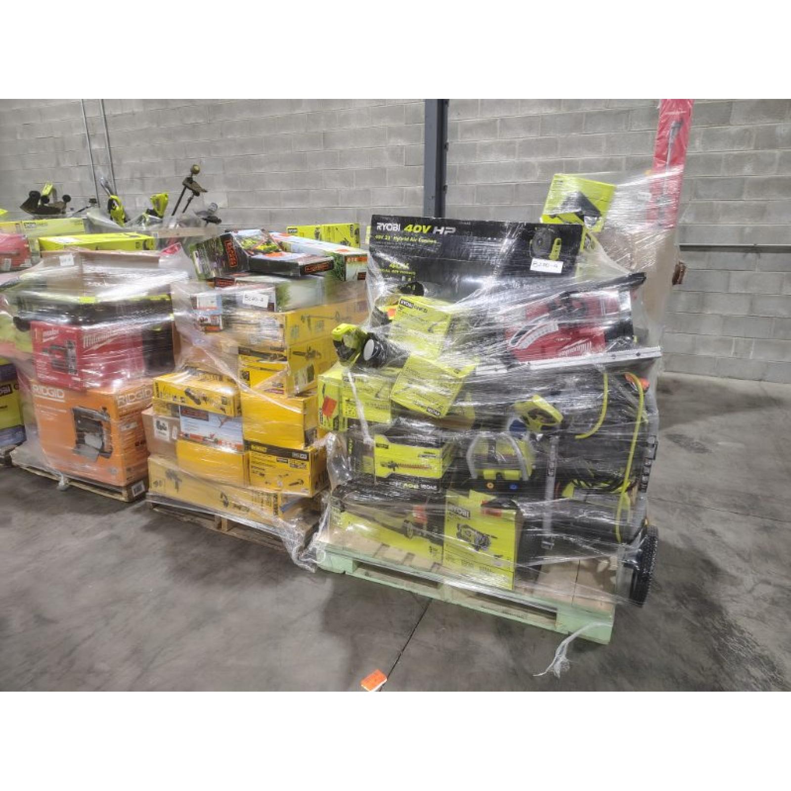 Pittston Location As-Is Power Tools Partial Truckload (13 Pallets) 8270-A