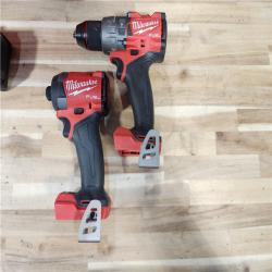 HOUSTON LOCATION - AS-IS Milwaukee  FUEL 18V Lithium-Ion Brushless Cordless Hammer Drill and Impact Driver Combo Kit