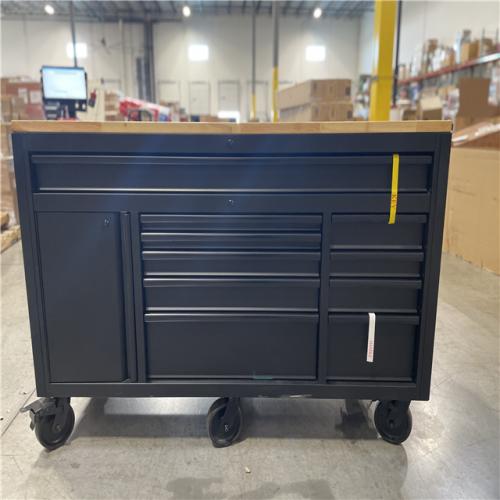 DALLAS LOCATION- AS-IS HUSKY 61 in. W x 26 in. D Heavy Duty 10-Drawer 1-Door Mobile Workbench
