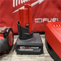 AS-IS Milwaukee FUEL 12V Li-Ion Brushless Cordless Stubby 3/8 in. Impact Wrench Kit