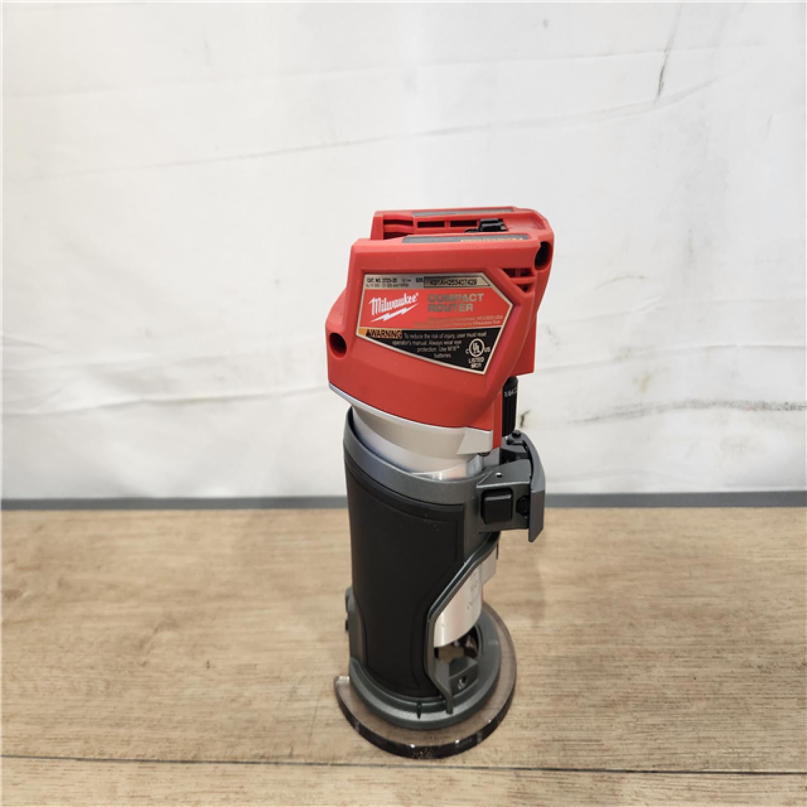 AS-IS- Milwaukee M18 FUEL 18V Cordless Li-Ion Compact Router - Bare Tool