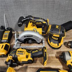 HOUSTON LOCATION - AS-IS DEWALT 8 TOOL COMBO KIT W/ (2) BATTERY & CHARGER