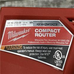 AS-IS Milwaukee FUEL 18V Lithium-Ion Brushless Cordless Compact Router (Tool-Only)