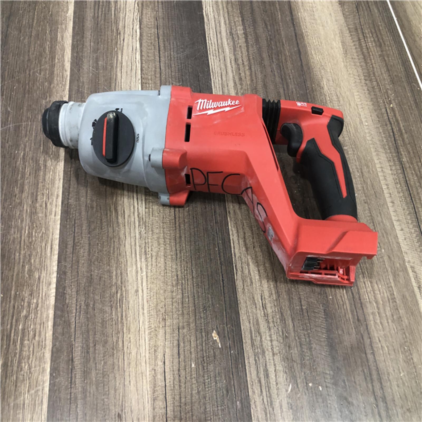 AS-IS Milwaukee 18V Lithium-Ion Brushless Cordless 1 in. SDS-Plus D-Handle Rotary Hammer (Tool-Only)