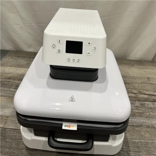 AS-IS HTVRONT 1500W 15x15 White Auto Heat Press Machine