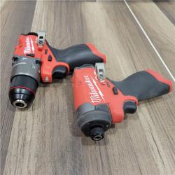 AS-IS Milwaukee 3497-22 12V Brushless Hammer Drill and Impact Driver Combo Kit