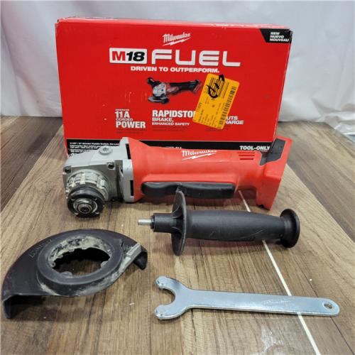 AS-IS Milwaukee 2880-20 M18 FUEL 18-Volt Lithium-Ion Brushless Cordless 4-1/2 in./5 in. Grinder W/Paddle Switch (Tool-Only)