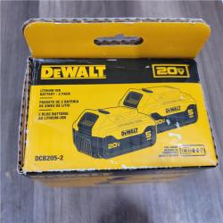 NEW DEWALT 20V MAX XR Premium Lithium-Ion 5.0Ah Battery Pack (2 Pack)