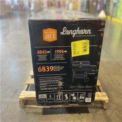 DALLAS LOCATION - OKLAHOMA JOE'S Longhorn Offset Charcoal Smoker and Grill with 1060 sq. in. Cooking Area in Black