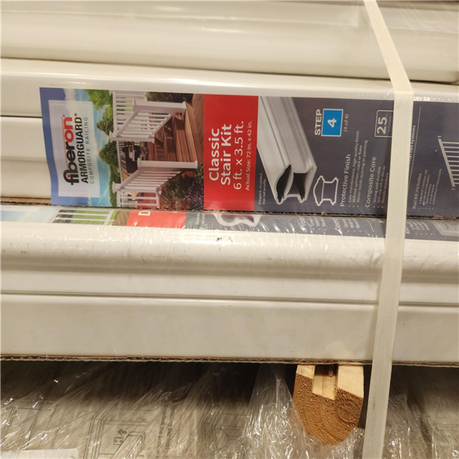 Phoenix NEW Fiberon ArmorGuard Composite Railing 6 ft. Stair Kit Pallet