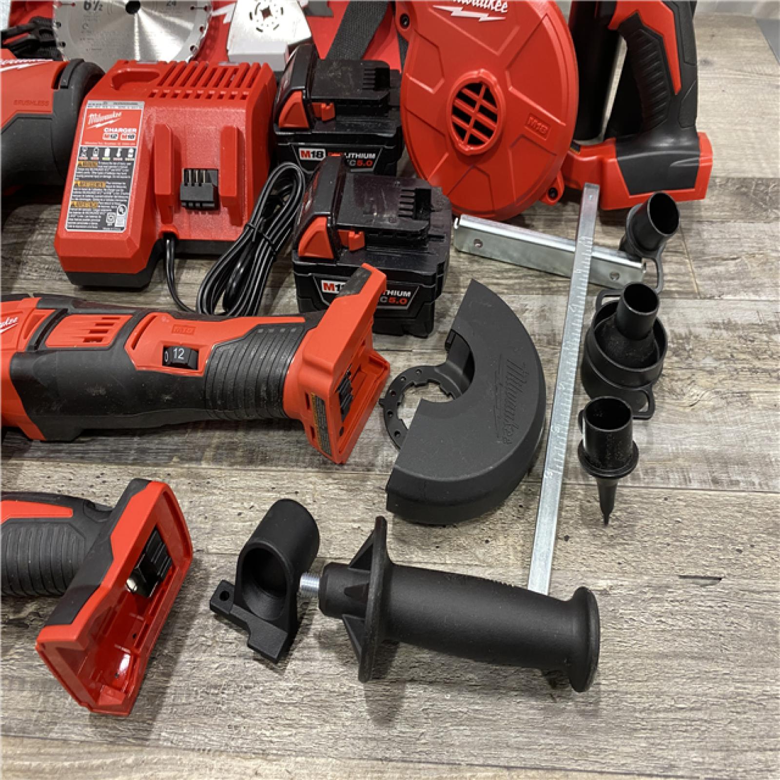 AS-IS Milwaukee 18-Volt Lithium-Ion Cordless Combo Kit