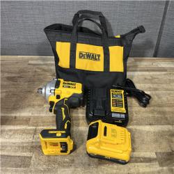 Houston Location AS-IS DEWALT 20V MAX XR Lithium-Ion Cordless Brushless 1/2 in. Impact Wrench Kit