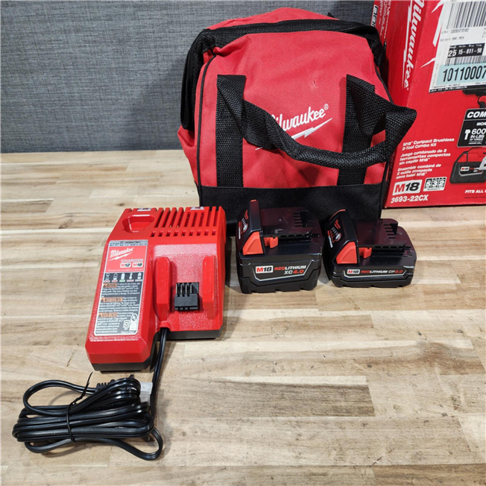 HOUSTON LOCATION - AS-IS Milwaukee 18-Volt Lithium-Ion Brushless Cordless Compact Hammer Drill/Impact Combo Kit
