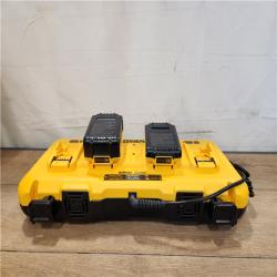 AS-IS- 20-Volt MAX 4-Port Charger with 20-Volt MAX Lithium-Ion 5.0 Ah and 2.0 Ah Batteries