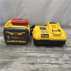 AS-IS DEWALT 20V/60V MAX FLEXVOLT Lithium-Ion 9.0Ah Battery and Charger Starter Kit