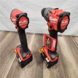 NEW! - Milwaukee M18 FUEL 18V Lithium-Ion Brushless Cordless Hammer Drill and Impact Driver Combo Kit (2-Tool) with 2 Batteries