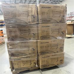 DALLAS LOCATION - Razor 37 in. 4-Burner Portable Propane Gas Griddle Flat Top Grill in Black with Foldable Shelves and Cover PALLET- (8 UNITS)