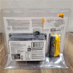 NEW! DEWALT DCBP034C 20V MAX Starter Kit with PowerStack Lithium-Ion Compact Battery and Charger