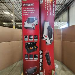 Phoenix NEW Husky 71 in. Crossover Truck Tool Box in Aluminum, w/ Low Profile for Full Size Trucks, in Graphite Pallet of 4