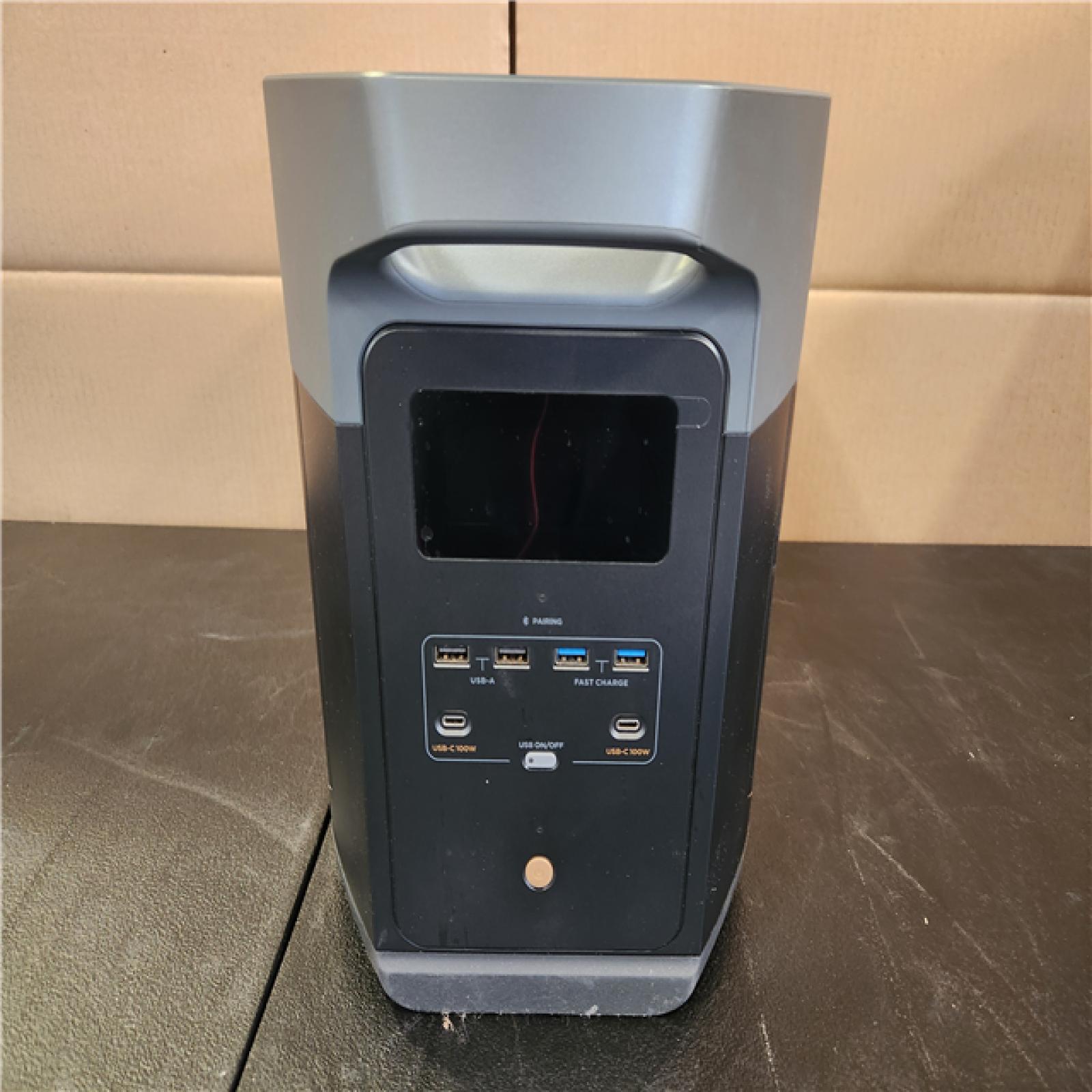 Phoenix NEWEcoFlow Battery Generator DELTA 2 Max Solar Generator  2400W Output 2048Wh LFP Power Station for Home Backup Push-Button