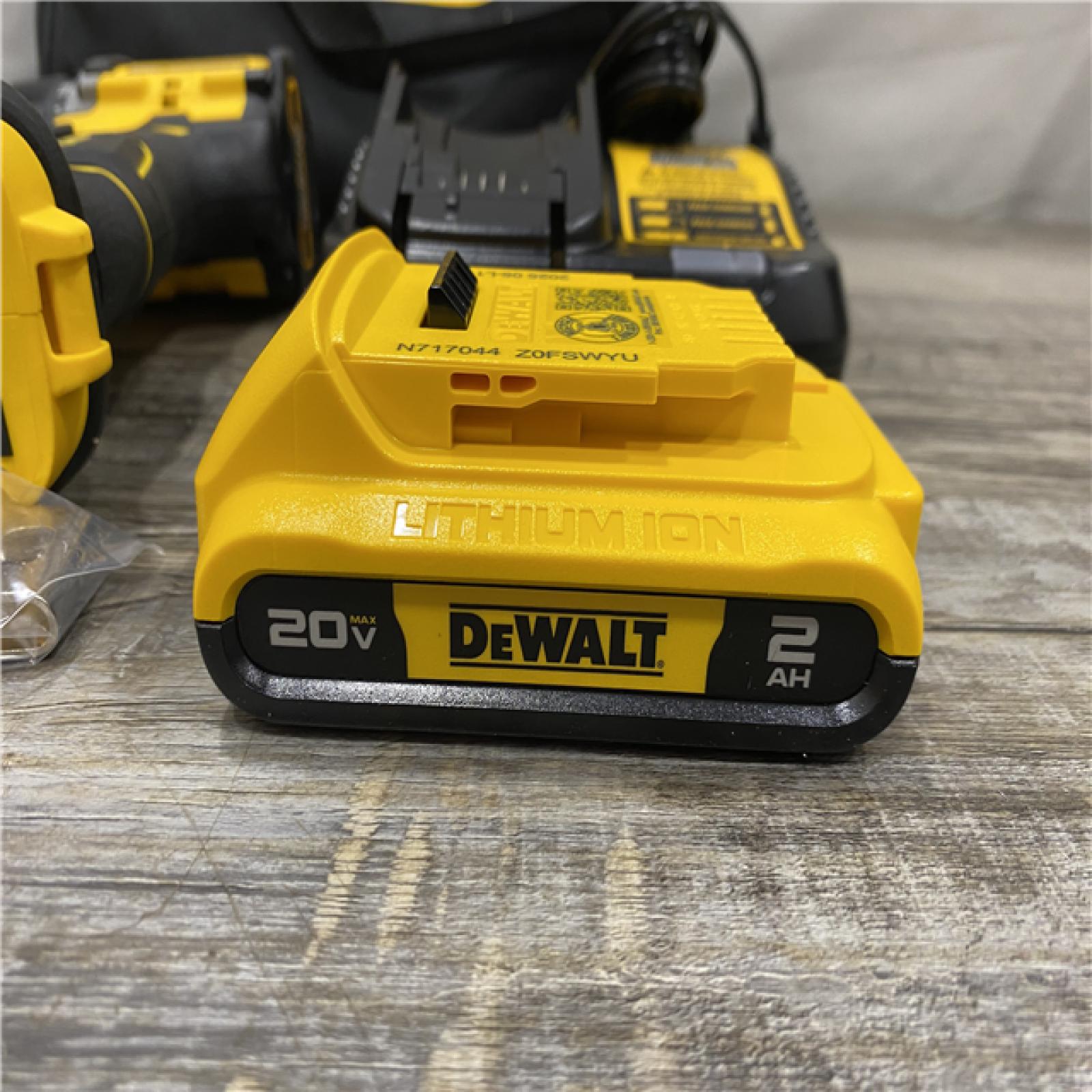 AS-IS DEWALT Atomic 20V Lithium-Ion Cordless Compact 1/2 in. Drill/Driver Kit