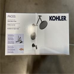 NEW! - KOHLER Paces Single Handle 3-Spray Tub and Shower Faucet 1.75 GPM in Matte Black