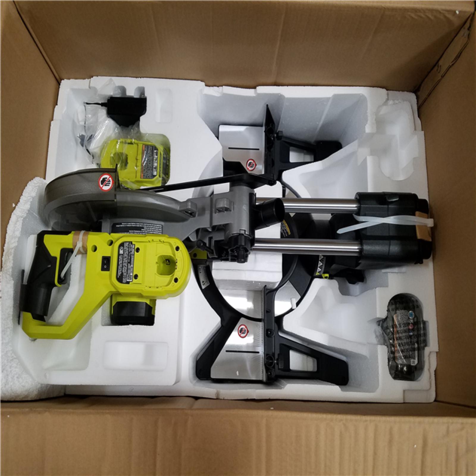 California NEW Ryobi One+ 18V Brushless 10 Sliding Compound Miter Saw Kit