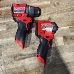 HOUSTON LOCATION - AS-IS (APPEARS LIKE NEW) Milwaukee FUEL 12-Volt Lithium-Ion Brushless Cordless Hammer Drill and Impact Driver Combo Kit