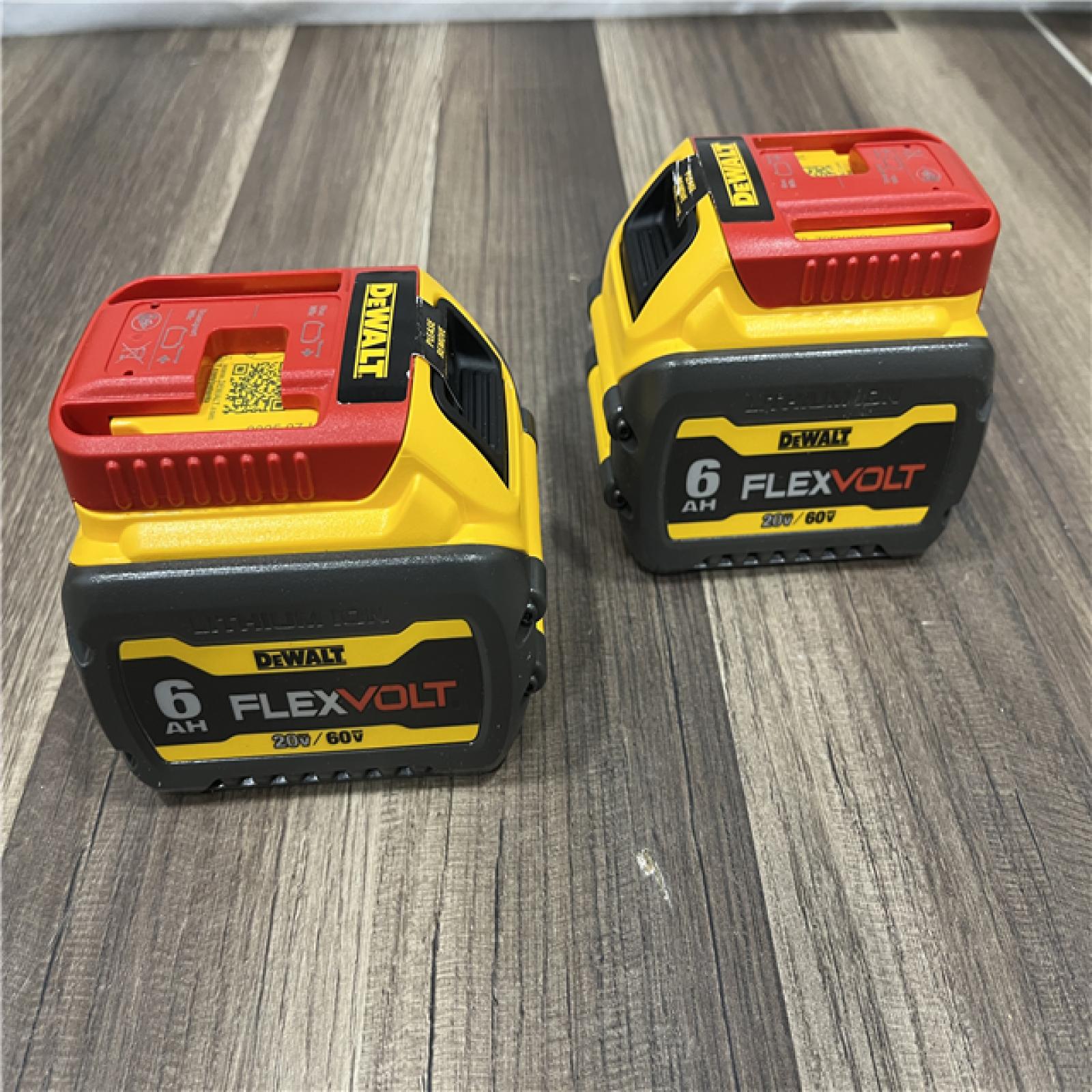 AS-IS DEWALT FLEXVOLT 20V/60V MAX Lithium-Ion 6.0Ah Battery Pack (2 Pack)