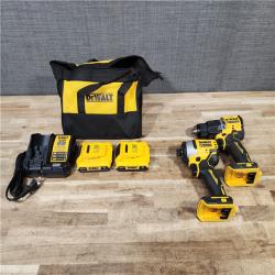 HOUSTON LOCATION - AS-IS DEWALT 2 TOOL COMBO KIT W/ (2) BATTERY & CHARGER