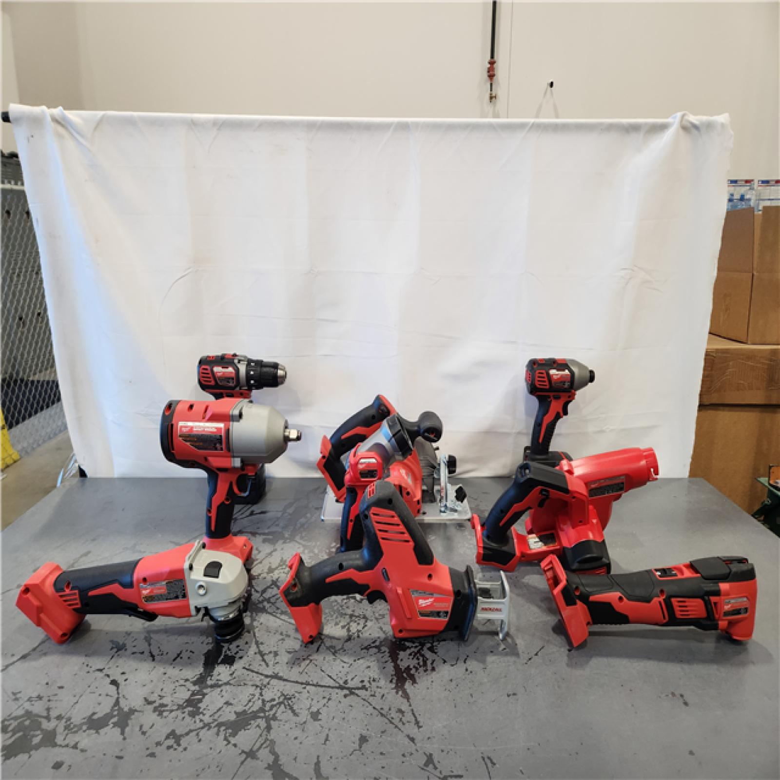 AS-IS- Milwaukee 18-Volt Lithium-Ion Cordless (9-Tool) Combo Kit
