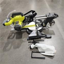 AS-IS RYOBI 15 Amp 10 in. Corded Sliding Compound Miter Saw with LED Cutline Indicator