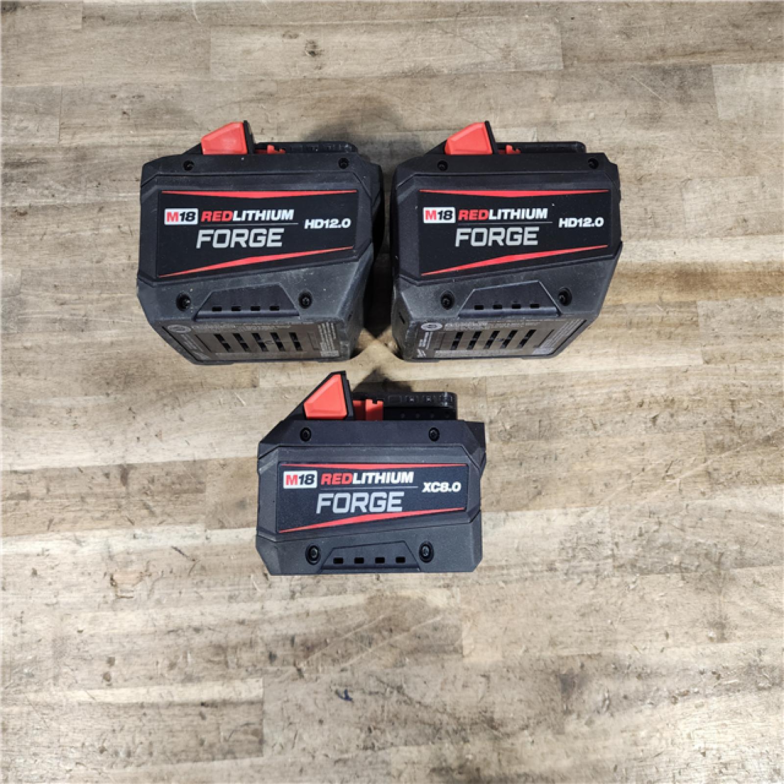 HOUSTON LOCATION - AS-IS MILWAUKEE FORGE BATTERY PACK QTY - 3